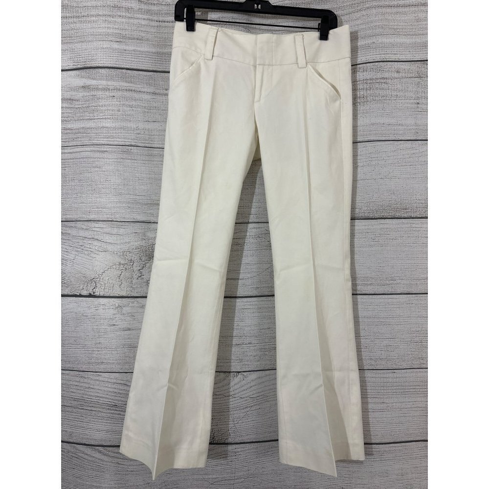 Alice + Olivia Cream Wide Leg Pants